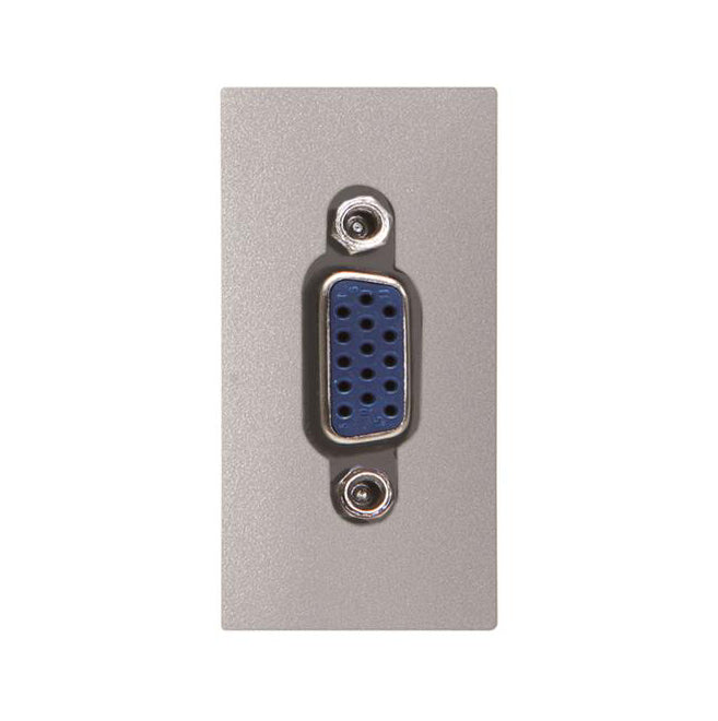 ABB Zenit VGA connection unit 1M Silver 2CLA215550N1302