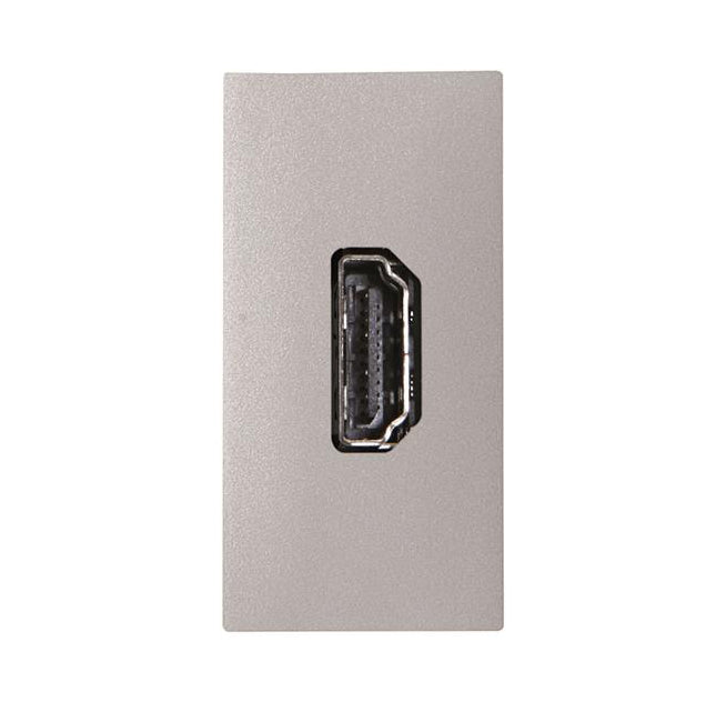 ABB Zenit HDMI connection unit 1M Silver 2CLA215560N1302