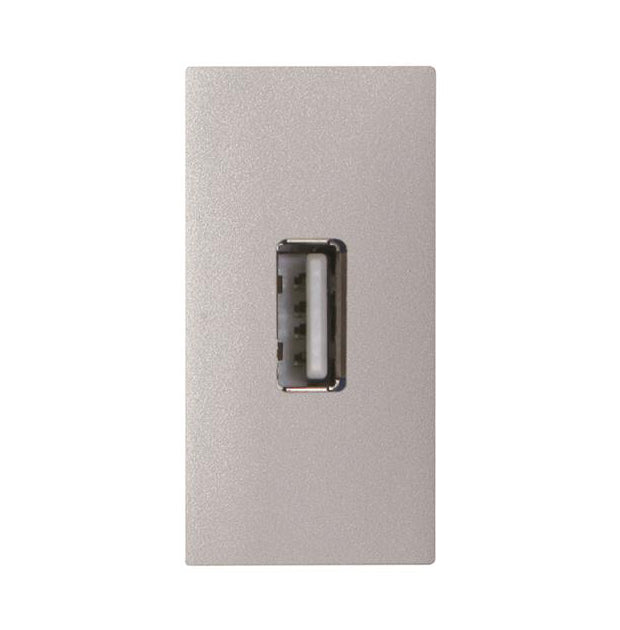 ABB Zenit USB connection unit 1M Silver 2CLA215580N1302