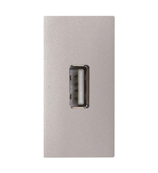 ABB Zenit USB female female connection unit 1M Silver 2CLA215590N1302