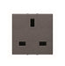 ABB Zenit British standard socket outlet 2M Anthracite 2CLA223700N1802