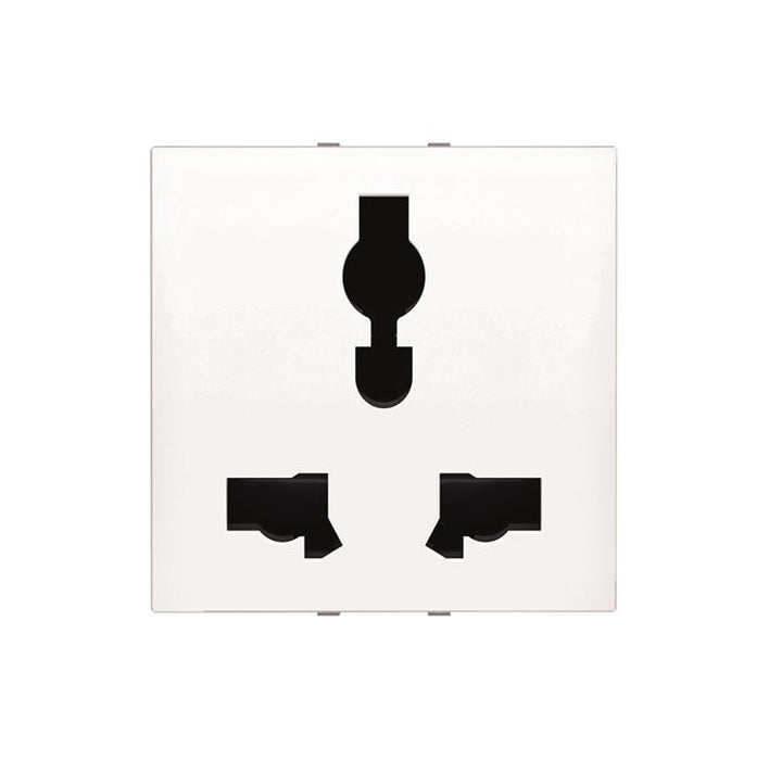 ABB Zenit Universal socket outlet 2M White 2CLA223900N1102