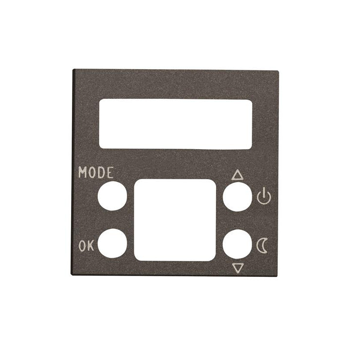 ABB Zenit Cover plate for digital thermostat 2M Anthracite 2CLA224050N1802