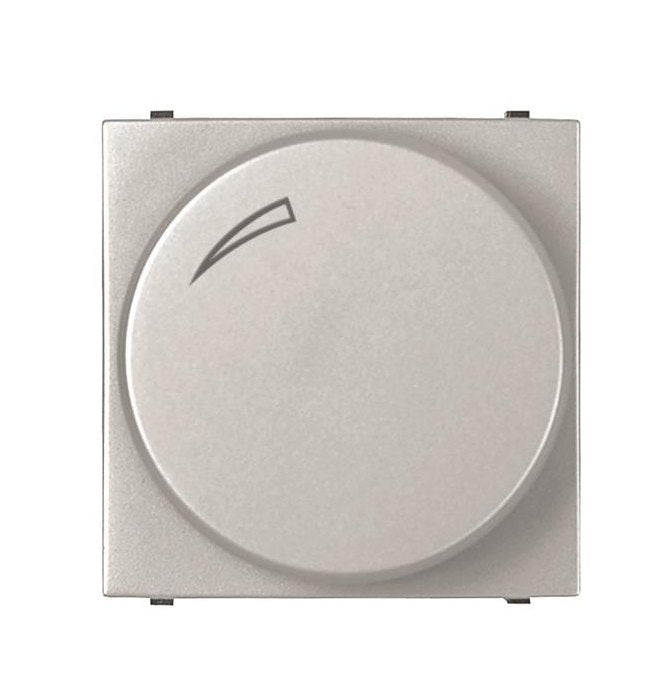 ABB Zenit Universal rotatorypush dimmer 2M Silver 2CLA226020N1302
