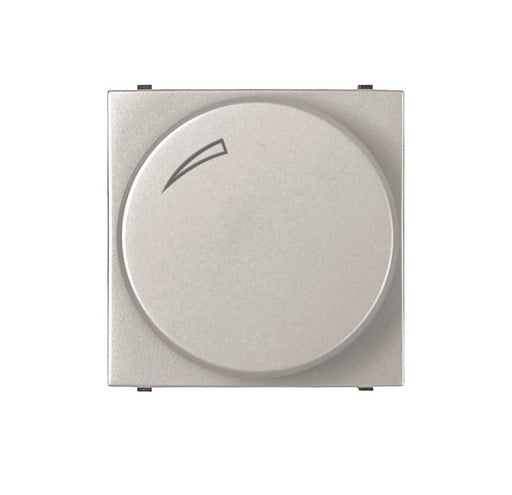 ABB Zenit LED rotatorypush dimmer 2M Silver 2CLA226030N1302