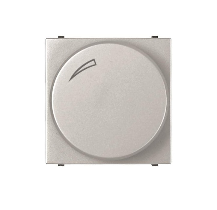 ABB Zenit LED rotatorypush dimmer 2M Silver 2CLA226030N1302