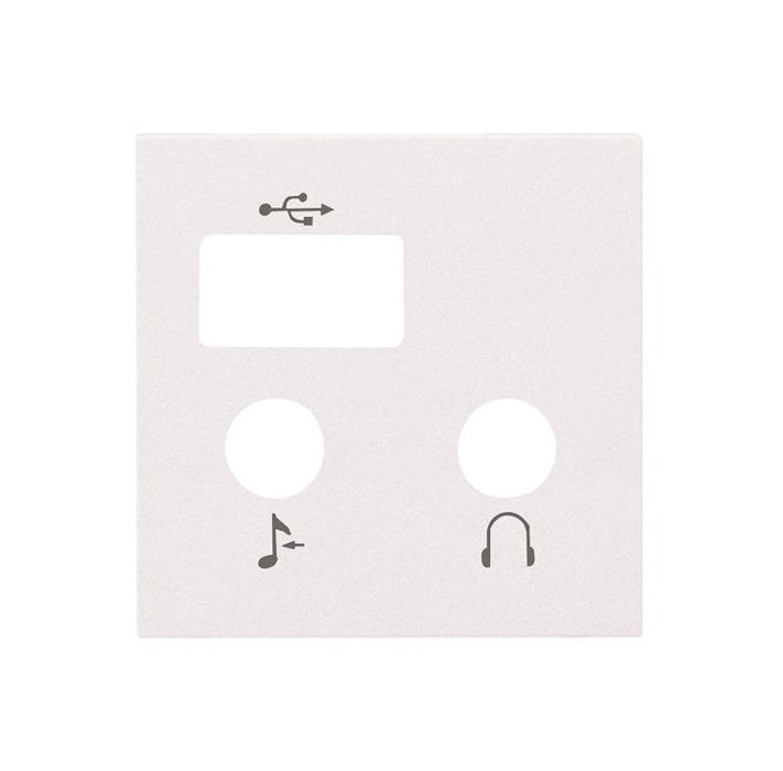 ABB Zenit Cover plate for IO USB Bluetooth module 2M White 2CLA226830N1102