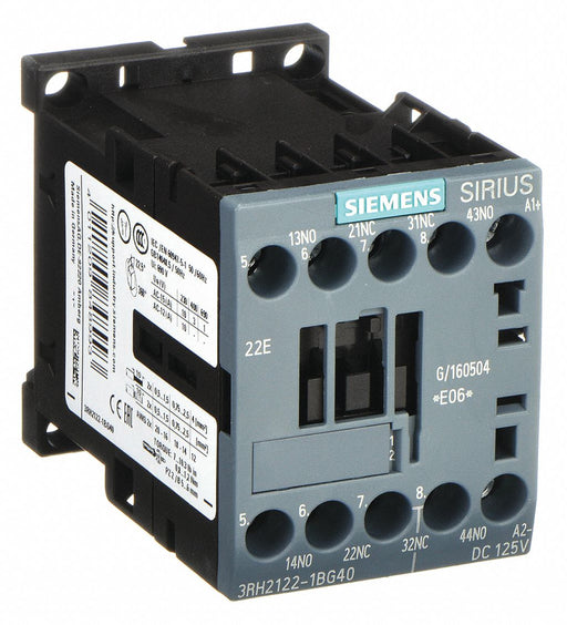 Siemens Power Contactor 65A 30 Kw 1No 1Nc 110V Ac 50Hz 3P Size S2 Screw Terminal 3RT20371AG20