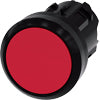 Siemens 3SU10000AB200AA0 PUSHBUTTON 22 MM ROUND PLASTIC RED MOMENTARY CONTACT TYPE