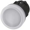 Siemens 3SU10016AA600AA0 Indicator lights 22 mm round plastic white lens smooth