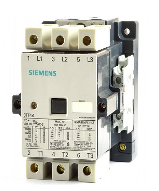 Siemens 3TF48220AU0ZA01 240V AC COIL; 75A. SIZE 4; SICOP POWER CONTACTOR.