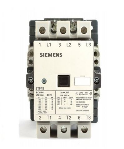 Siemens 3TF4922OAFOZA01 85A 110VAC SICOP POWER CONTACTOR