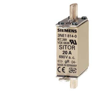 Siemens 3NE1814 0 20A 690V AC 3NE1 TYPE SITOR FUSE FOR SEMICONDUCTOR PROTECTION