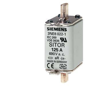 Siemens 3NE80151 25A 690V AC 3NE8 TYPE SITOR FUSE FOR SEMICONDUCTOR PROTECTION
