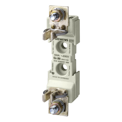Siemens 3NH30300RC 160 AMPERES FUSE BASES SUITABLE FOR FUSE LINK 3NA7