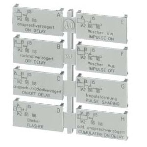 Siemens 8 Funtions Label Set For 3Rp1505 Timing And Monitoring Devices 3RP19010A