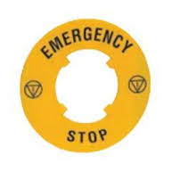 Siemens E STOP YELLOW DIA 75mm WITH EMERGENCY STOP PRINTING 3SB59210AD