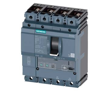 Siemens 3VA20254HL420AA0 MCCB 3VA2 LI 36KA 25A 4P ETU320 LI Ics 100%