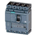 Siemens 3VA23406HM420AA0 400A 85kA 4P ETU330 LI ICS 100% ICU 415VAC 50Hz SENTRON MCCB MP TRIP UNIT