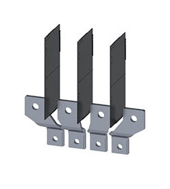 Siemens 3VA91540QC00 FRONT CONNECTION BARS BROADENED 4PCS 3PHASE BARRIERS 3VA1