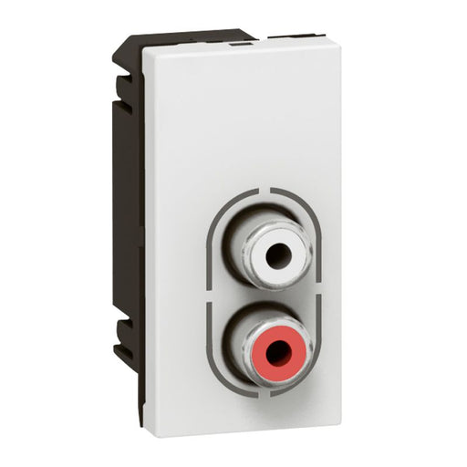 Legrand Double Rca 1 Module White Mechanism Arteor Audio Socket 572272
