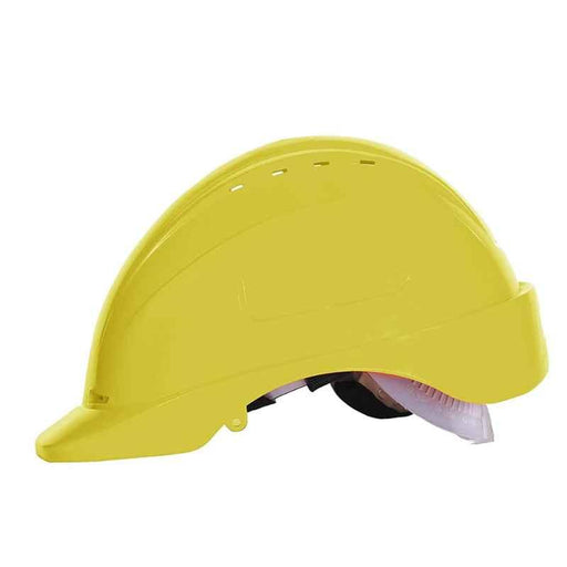 Saviour Safety Helmet HPSAV FR SS1 W Freedom with Ratchet HDPE, YELLOW