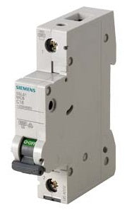 Siemens 5SL61057RC Miniature Circuit Breaker (MCB) 1 Pole C Curve Type 0.5 A