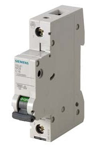 Siemens 5SL61166RC(S) 16A 1P 1MW 7.5kA TYPE:"B" AC:240415V 50 60Hz MCB