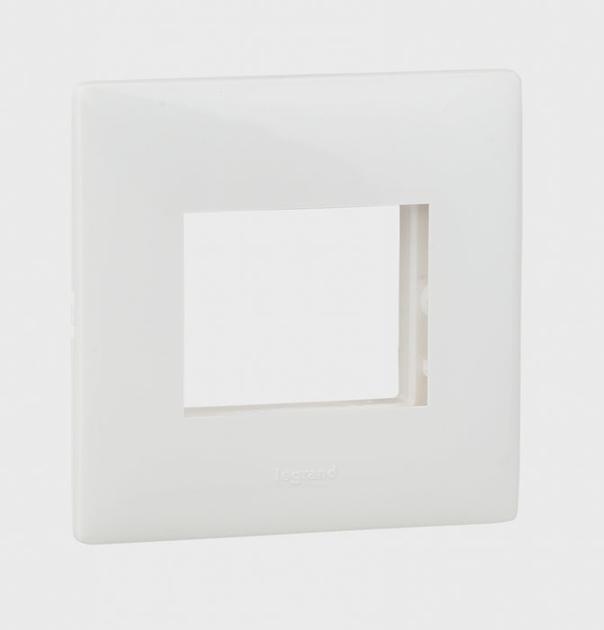 Legrand 675562(S) 2 MODULE PLATE MYLINC MODULAR WHITE PLATE(675562) (Pack Of 20 Qty)