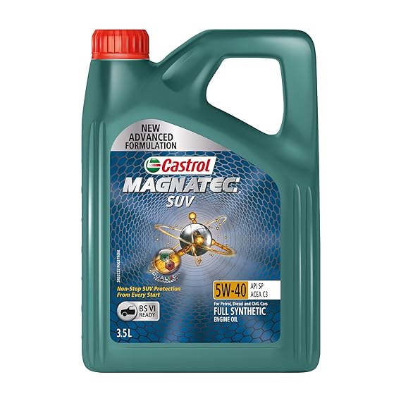 Castrol MAGNATEC STOP-START 5W-40 Full Synthetic Engine Oil for Petrol, Diesel and CNG Cars (3.5 Ltr)