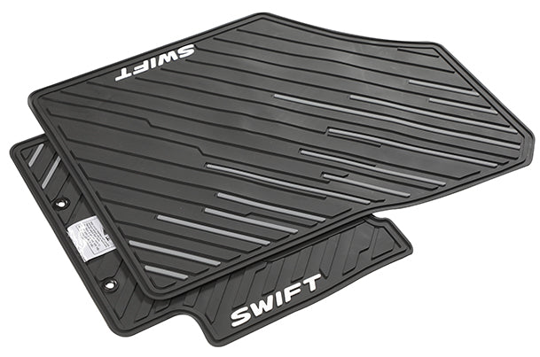 Maruti Suzuki Designer Mat (Black & Silver) | Swift - 75901M55R30
