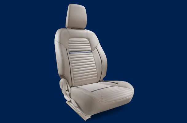 Maruti Suzuki Seat Cover - LED Glow Black Highlight (PU) | Dzire (V & Z Variant) - 990J0M56RB3-140