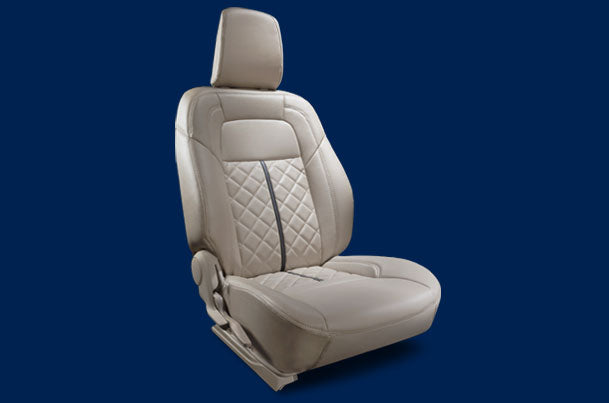 Maruti Suzuki Seat Cover - Caramel Brick Highlight (Premium PU) | Dzire (L Variant) - 990J0M56RB8-010