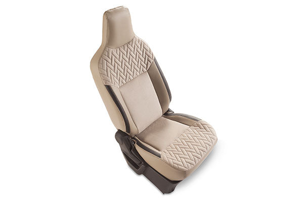 Maruti Suzuki Seat Cover - Greige Knit (PU & Fabric) | Wagon R (L Variant) - 990J0M69RB6-030