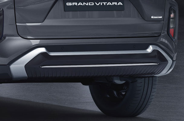 Maruti Suzuki Rear Skid Plate - Black + Chrome | Grand Vitara (Sigma, Delta, Zeta, Alpha Variant) - 990J0M76T07-050