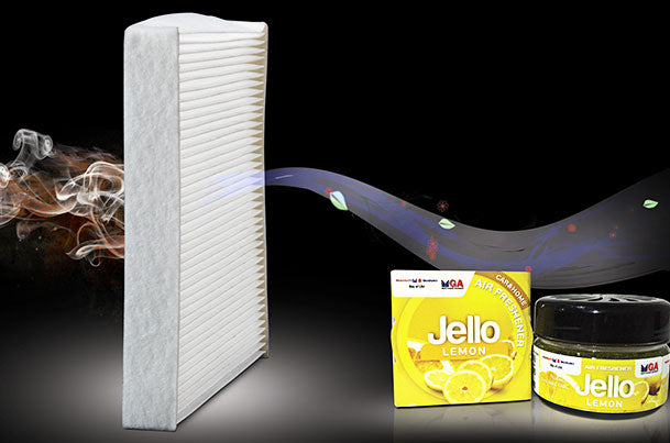 Maruti Suzuki PM10 Cabin Air Filter & Organic Perfume (Lemon) Package | Ciaz - 990J0M79MTE-140