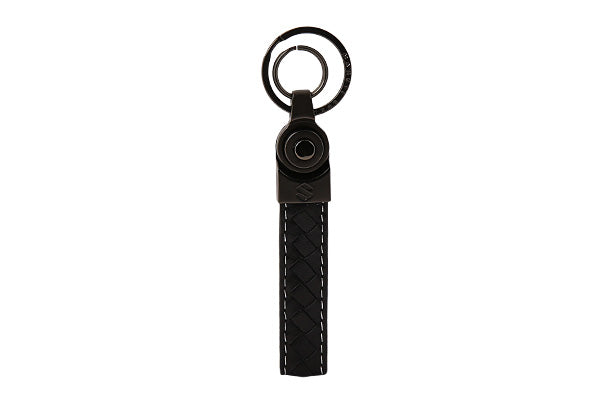 Maruti Suzuki Key Ring - Leather (Black) - 990J0M999KC-240