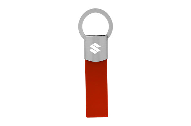 Maruti Suzuki Key Ring - Leather (Red) - 990J0M999KC-260