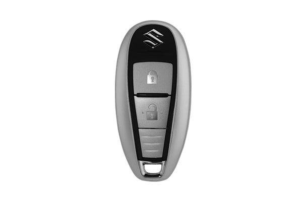 Maruti Suzuki Key Cover - Oval Smart Key (Silver) - 990J0M999KC-370