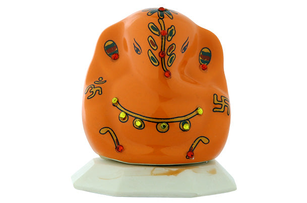 Maruti Suzuki God Idol - Ganesha (Ceramic) | Orange - 990J0M999KP-GAN