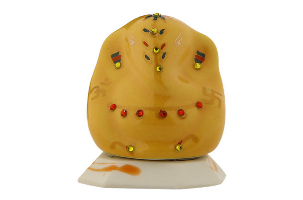 Maruti Suzuki God Idol - Ganesha (Ceramic) | Yellow - 990J0M999KQ-GAN