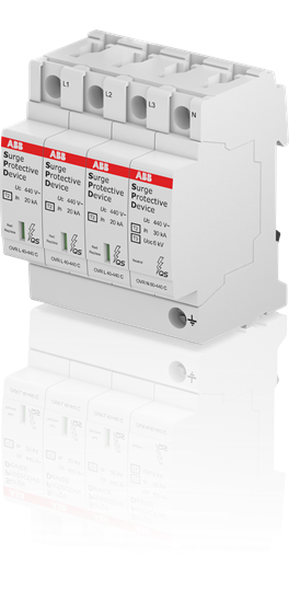 ABB MDRC OVR T2 3N 40 440 P QS Surge Protective Device