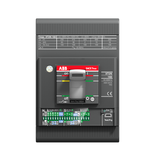 ABB MCCB Tmax XT and accessories 1SDA100043R1 XT2S 160 Ekip LIG In 100A 3p F F