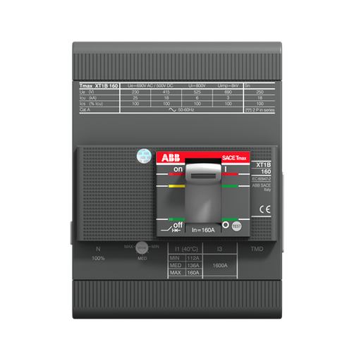ABB MCCB Tmax XT and accessories XT1N 125 TMF 100 1000 4p F F ULCSA