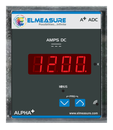 Elmeasure DC Ammeter 75mA Shunt Op 4 Digit LED Display ALPHA ADCCL0.5 30A