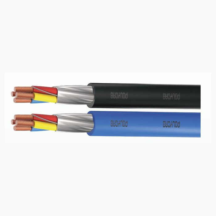 Polycab 1.5 Sqmm, 2 core Mylar Tape Overall Shielded Unarmoured Instrumentation Cable (1 Meter)