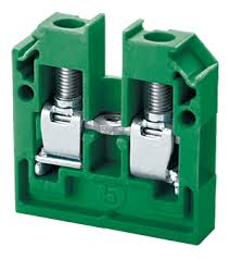 Connectwell CMB4GN 4 PANEL MOUNT SCREW CLAMP TB GREEN (Pack Of 100 Qty)