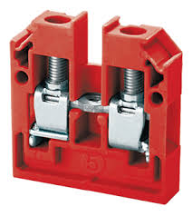 Connectwell CMB4R 4 PANEL MOUNT SCREW CLAMP TB RED (Pack Of 100 Qty)
