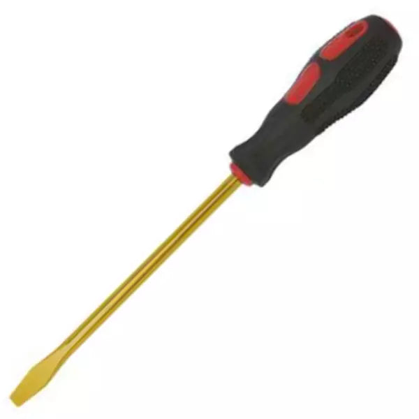 Taparia 260-1012 Non Sparking Slotted Screwdriver (Size 100x4 mm, Series BE-CU)