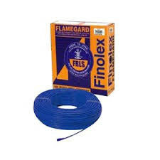 Finolex 14.3MM 1 SQMM 1CORE BLUE COPPER FLEXIBLE Insulated FRLS CABLE (Coil of 180 Metres)